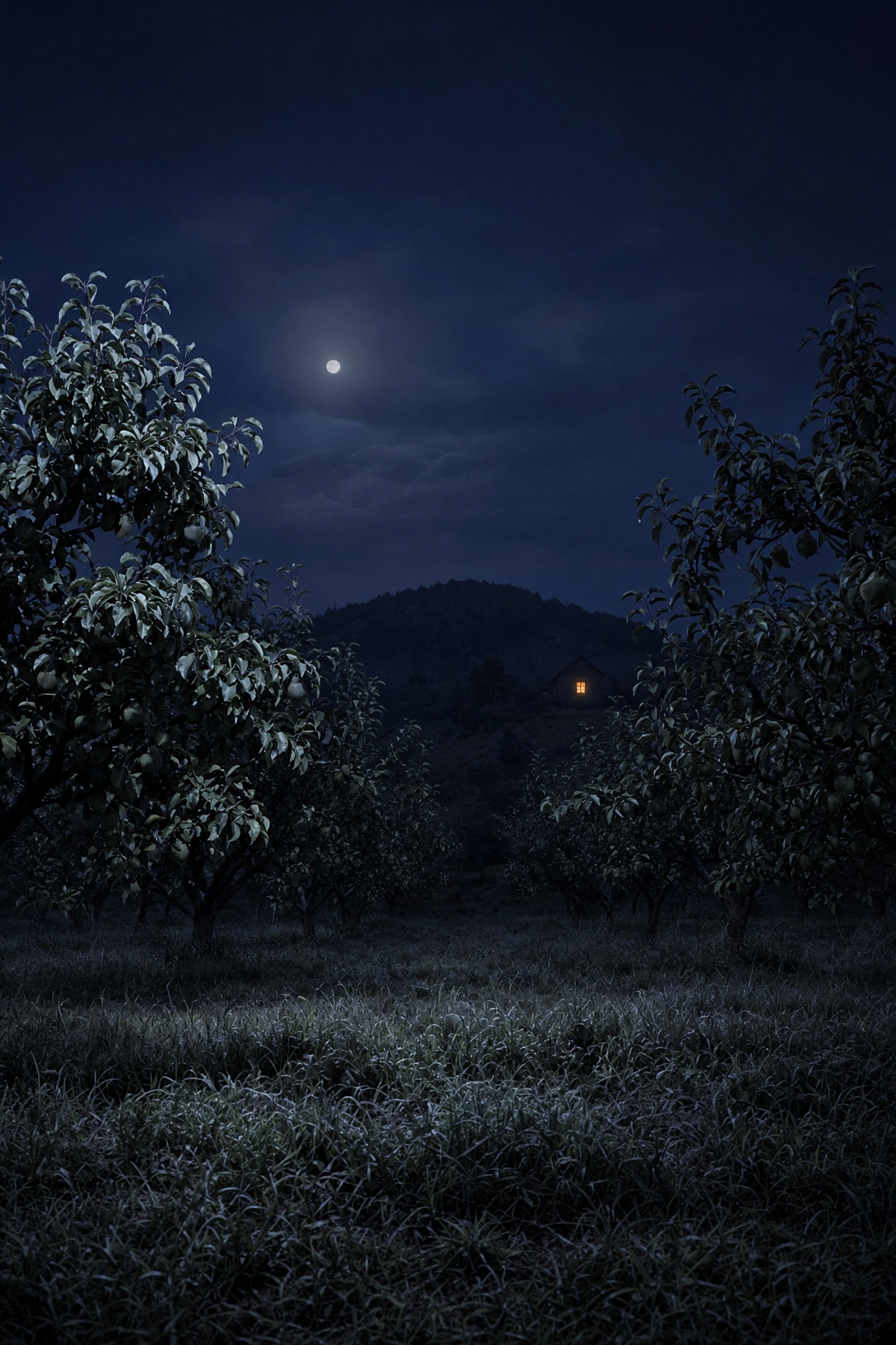 Night Orchard by I. Voss